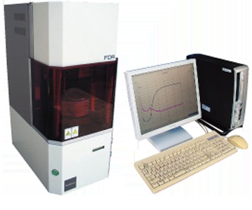 เครื่องวัดการเปลี่ยนแปลงของแรงบิดวัสดุยาง Ueshima flat die rheometer fdr vr-3110 series
